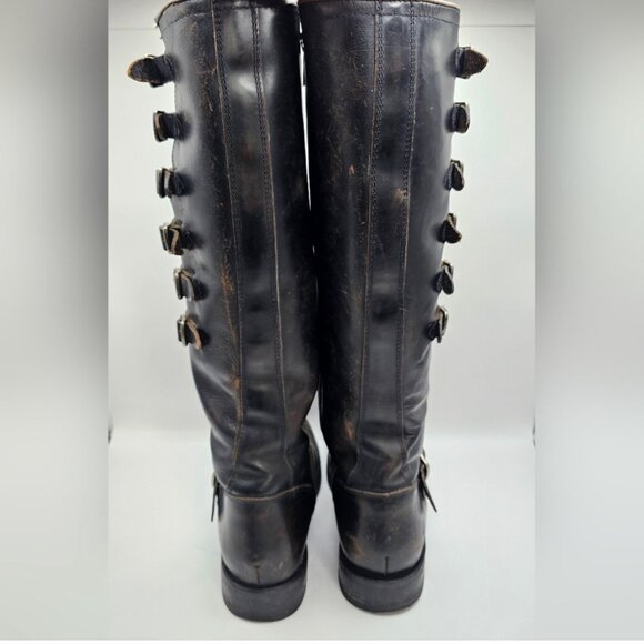 FRYE Veronica Belted Tall Strap Boots US 8 - Picture 4 of 9